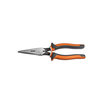 PLIERS | Klein Tools 8 in. Slim Insulated Long Nose Side Cutter Pliers - 2038EINS