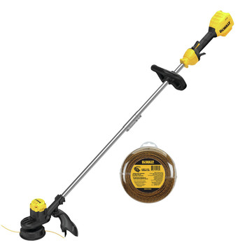 ROOT | Dewalt 20V MAX Lithium-Ion 13 in. Cordless String Trimmer and 0.080 in. x 225 ft. String Trimmer Line Bundle (Tool Only) - DCST925B-DWO1DT802