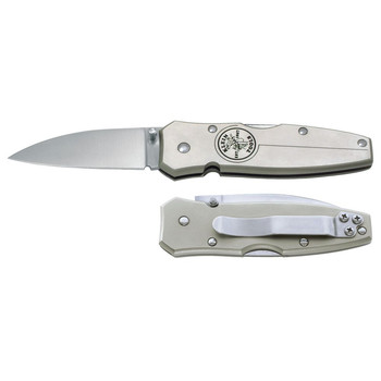 KNIVES | Klein Tools 44001 Lockback Pocket Knife, 2 1/2 in Stainless Steel Blade; Lockback Pocket Knife, 2 1/2 in Stainless Steel Drop-Point Blade