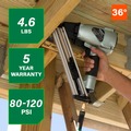Specialty Nailers | Metabo HPT NR38AKM 36-Degree 1-1/2 in. Strap-Tite Fastening System Metal Connector Strip Nailer image number 2