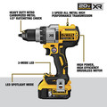 Dewalt DCD991P2 20V MAX XR Lithium-Ion Brushless 3-Speed 1/2 in. Cordless Drill Driver Kit (5 Ah) image number 9