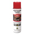 Paint | Rust-Oleum 203029V Industrial Choice M1600 System 17 oz. Aerosol Can Solvent-Based Precision Line Marking Paint - Flat Red (12/Carton) image number 0