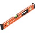 Levels | Klein Tools 93524MAG 24-Inch Box Level, Magnetic Box Beam Bubble Level, 3 Vials, High Visibility Orange, Aluminum Body, V-Groove and Magnet Track image number 0