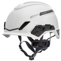 Hard Hats | MSA 10194783 V-Gard H1 Fas-Trac III Pivot Trivent ANSI EN12492 Safety Helmet -  White image number 0