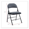 July Member-Exclusive Offer Save 10% off on One Item | Alera ALECA9416 PU Padded Folding Chair Supports Up to 250 lbs. - Black (4/Carton) image number 6