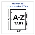 July Member-Exclusive Offer Save 10% off on One Item | Avery 11306 11 in. x 8.5 in. 25-Tab A to Z Preprinted Laminated Tab Dividers with Gold Reinforced Binding Edge - Buff (1-Set) image number 3