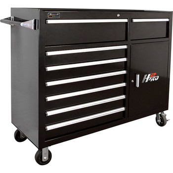 JOBSITE STORAGE | Homak 56 in. H2Pro Series 8-Drawer Roller Cabinet - Black - BK04056082