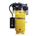 Stationary Air Compressors | EMAX ES10V080V1 E350 Series 10 HP 80 gal. Industrial 2 Stage V4 Pressure Lubricated Single Phase Patented SILENT Air Compressor image number 0