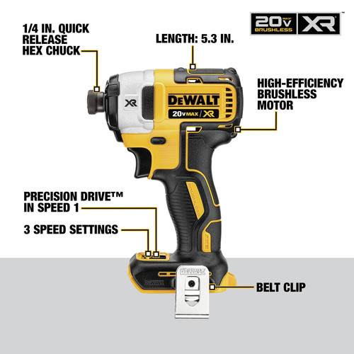 Dewalt DCK494P2 20V MAX XR Brushless Lithium Ion Cordless 4 Tool