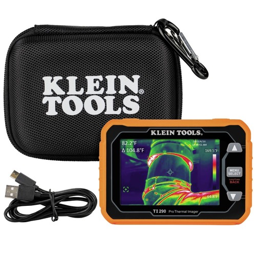 New Year New Savings! Save $25 off $150 | Klein Tools TI290 Rechargeable PRO 49000 Pixels Thermal Imaging Camera with Wi-Fi image number 0