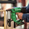 Crown Staplers | Metabo HPT N1804DAQ4M 18V MultiVolt Brushless 18-Gauge Lithium-Ion 1/4 in. Cordless Narrow Crown Stapler (Tool Only) image number 8