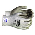 Work Gloves | MCR Safety 9672M Memphis Dyneema Polyurethane Gloves - Medium, White/Gray (1-Pair) image number 1