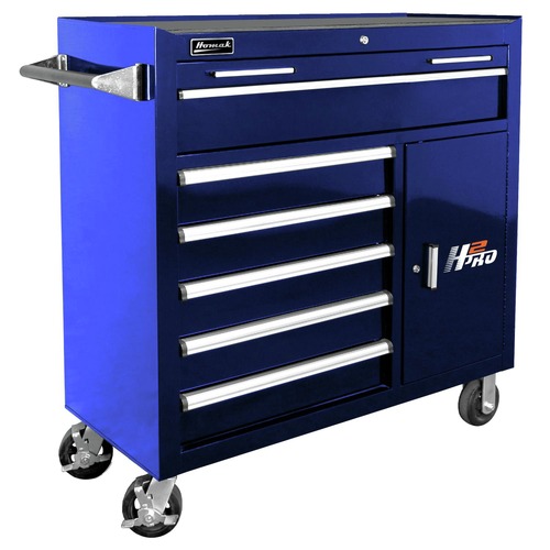 Tool Chests | Homak BL04041062 41 in. H2Pro Series 6-Drawer Roller Cabinet - Blue image number 0