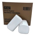  | GEN GENVFN60002V 6.5 in. x 8.3 in. Premium V-Fold Napkins - White (250/Pack, 24 Packs/Carton) image number 0