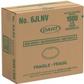 Percentage Off | Dart 6JLNV Non-Vented Cup Lids for 6 oz. Cups and 2-4 oz. Food Containers - Translucent (1000/Carton) image number 0