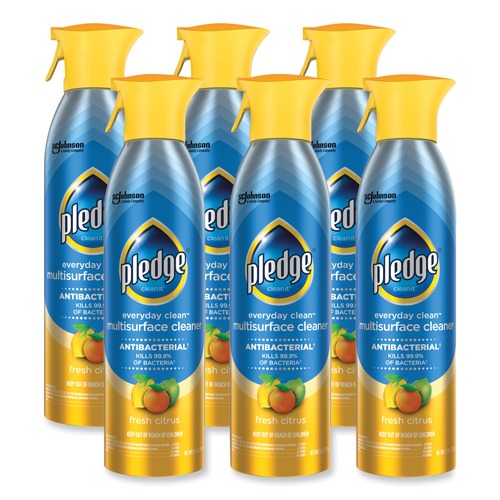  | Pledge 307951 9.7-Ounce Multi-Surface Antibacterial Everyday Cleaner Spray (6/Carton) image number 0