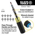 Nut Drivers | Klein Tools 32809MAGM 11-in-1 Multi-Nut Driver Tool, Magnetic Pass-Through Driver with Metric Hex Nut Sizes 5mm to 19mm image number 10