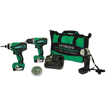 Hitachi 12V Peak Li-Ion 3-Tool Combo Kit - KC10DFL2