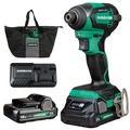 On Sale | Metabo HPT WH18DEXM 18V MultiVolt Lithium-Ion Brushless Cordless Impact Driver Kit (2 Ah) image number 0