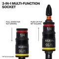 Impact Sockets | Klein Tools 32934 9-in-1 Impact Rated Flip Socket Set image number 3