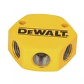 Garage & Shop Equipment | Dewalt DXCM041-0116 3-Way Hockey Puck Manifold 3/8 in. FNPT Inlet with (3) 1/4 in. FNPT Outlets image number 2