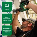 Reciprocating Saws | Metabo HPT CR18DMAQ4M 18V MultiVolt Brushless Compact Lithium-Ion Cordless Reciprocating Saw (Tool Only) image number 2