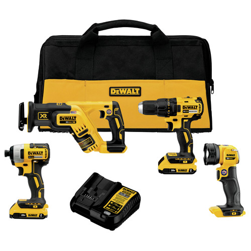 Dewalt Dck476d2 20v Max Brushless Lithium Ion Cordless 4 Tool Combo Kit 2 Ah Cpo Dewalt