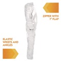 July Member-Exclusive Offer Save 10% off on One Item | Ansell KCC 49106 A20 Zip Front, Elastic-Back, Wrists, and Ankles Breathable Particle Protection Coveralls - Triple Extra Large, White (20/Carton) image number 3