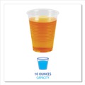  | Boardwalk BWKTRANSCUP10CT 10 oz. Polypropylene Plastic Cold Cups - Translucent (1000/Carton) image number 4