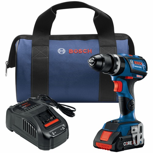 | Bosch GSB18V-535CB15 18V EC Brushless Lithium-Ion Connected-Ready 1/2 in. Cordless Hammer Drill Driver with CORE18V 4 Ah Compact Battery image number 0