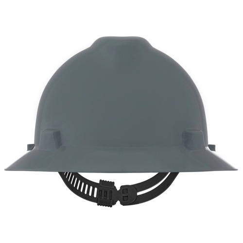 Clearance Center | MSA 454731 V-Gard Slotted Full-Brim Hat with Staz-On Suspension - Gray image number 0