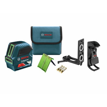 Bosch Green Beam Self-Leveling Cordless Cross-Line Laser - GLL 100 GX