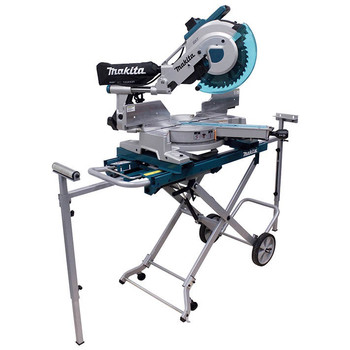 Makita 12 in. Dual Slide Compound Miter Saw with Laser Guide and Stand - LS1216LX4