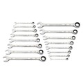 Ratcheting Wrenches | GearWrench 86928 16-Piece 90-Tooth 12 Point Metric Combination Ratcheting Wrench Set image number 1