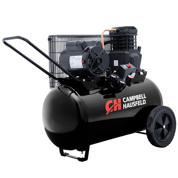 PORTABLE AIR COMPRESSORS | Campbell Hausfeld 2 HP 20 Gallon Oil-Lube Horizontal Portable Air Compressor - VT6183