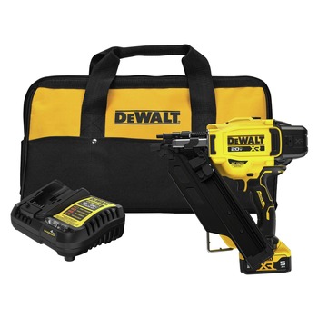 DEAL ZONE | Dewalt 20V MAX Brushless Lithium-Ion 30-Degree Cordless Paper Tape Framing Nailer Kit (5 Ah) - DCN930P1