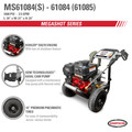 Pressure Washers | Simpson 61085 MegaShot 3400 PSI 2.5 GPM KOHLER SH270 Gas Pressure Washer image number 6