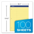  | Ampad 20-245 100 Sheets 8.5 in. x 11.75 in. Pitman Rule Variation (Offset Dividing Line - 3 in. Left) Double Sheet Pads (1 Pad) image number 2