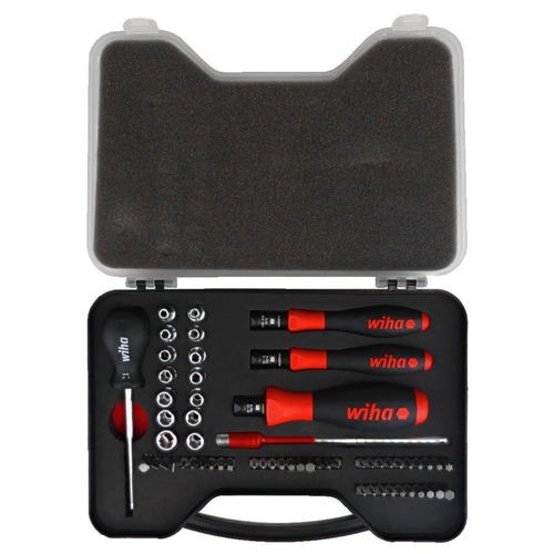 Hand Tool Sets | Wiha Tools 28589 (59-Piece) TorqueVario Bit Set image number 0