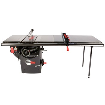 SawStop 3 HP Professional Cabinet Saw with 52 in. Professional T-Glide Advance Rip Fence, Rails and Extension Table - PCS31230-ATGP52-SI