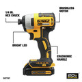 Dewalt DCK277C2 20V MAX 1.5 Ah Cordless Lithium-Ion Compact Brushless Drill and Impact Driver Combo Kit image number 3