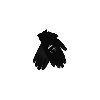 MCR Safety Ninja HPT PVC Coated Nylon Gloves - Small/Black (1-Dozen) - N9699S