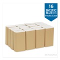  | Georgia Pacific Professional 20204 9.2 in. x 9.4 in. 1-Ply Pacific Blue Basic Folded Paper Towel - White (4000/Carton) image number 3