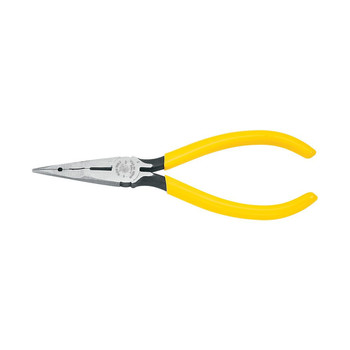 Klein Tools 6-1/2 in. Type L1 Long Nose Pliers with Curved Handles - 71980