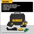 Laser Levels | Dewalt DCLE34031D1 20V Lithium-Ion Cordless 3x360 Line Laser Kit (2 Ah) image number 6