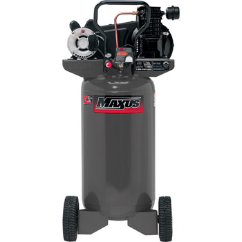 Maxus 2 HP 26 Gallon Oil-Lube Wheeled Vertical Air Compressor - EX8008