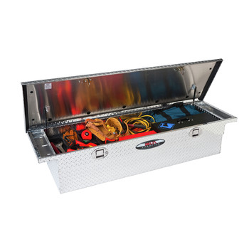 AUTOMOTIVE | Delta Aluminum Single Lid Full-size Crossover Truck Box with Gearlock (Bright) - 1-232000