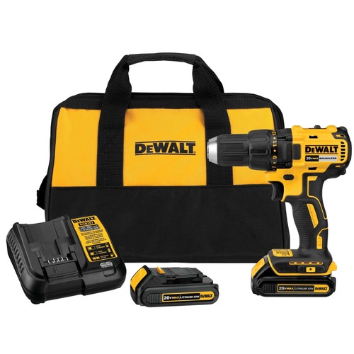 Drill Drivers | Dewalt DCD777C2 20V MAX Brushless Lithium-Ion 1/2 in. Cordless Drill Driver Kit with 2 Batteries (1.5 Ah) image number 0