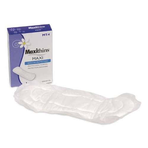  | HOSPECO MT-4 Maxithins #4 Individually Boxed Vended Sanitary Napkins (250/Carton) image number 0