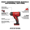 Heat Guns | Milwaukee 2688-20 M18 Compact Lithium-Ion 6.4 in. Cordless Heat Gun (Tool Only) image number 5